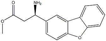 METHYL (3R)-3-AMINO-3-DIBENZO[B,D]FURAN-2-YLPROPANOATE Struktur