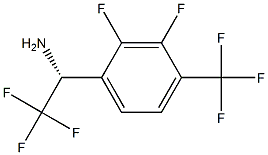 (1R)-1-[2,3-DIFLUORO-4-(TRIFLUOROMETHYL)PHENYL]-2,2,2-TRIFLUOROETHYLAMINE Struktur