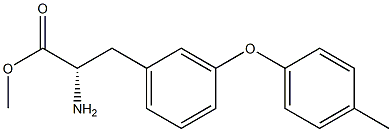 METHYL (2S)-2-AMINO-3-[3-(4-METHYLPHENOXY)PHENYL]PROPANOATE Struktur