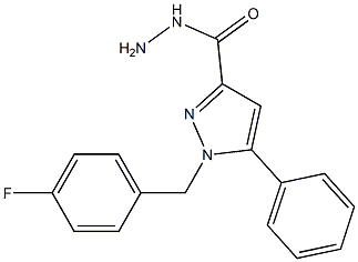 1-(4-FLUOROBENZYL)-5-PHENYL-1H-PYRAZOLE-3-CARBOHYDRAZIDE Struktur