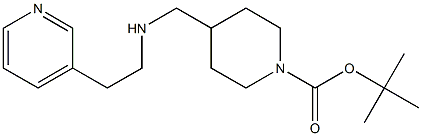 1-BOC-4-([(PYRIDIN-3-YLETHYL)-AMINO]-METHYL)-PIPERIDINE Struktur