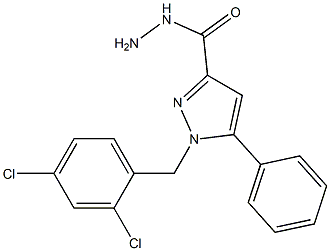 1-(2,4-DICHLOROBENZYL)-5-PHENYL-1H-PYRAZOLE-3-CARBOHYDRAZIDE Struktur