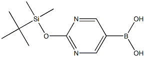 2-(TERT-BUTYLDIMETHYLSILYLOXY)PYRIMIDINE-5-BORONIC ACID Struktur