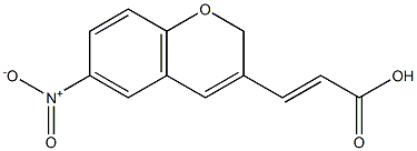 (2E)-3-(6-NITRO-2H-CHROMEN-3-YL)ACRYLIC ACID Struktur