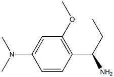 [4-((1R)-1-AMINOPROPYL)-3-METHOXYPHENYL]DIMETHYLAMINE Struktur