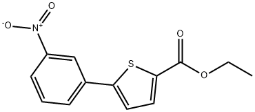 ETHYL 5-(3-NITROPHENYL)-2-THIOPHENECARBOXYLATE Struktur