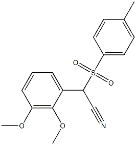 (2,3-DIMETHOXYPHENYL)[(4-METHYLPHENYL)SULFONYL]ACETONITRILE Struktur