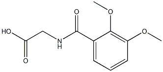 [(2,3-DIMETHOXYBENZOYL)AMINO]ACETIC ACID Struktur