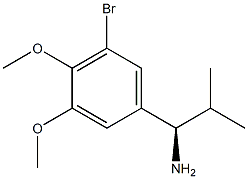 (1R)-1-(5-BROMO-3,4-DIMETHOXYPHENYL)-2-METHYLPROPYLAMINE Struktur