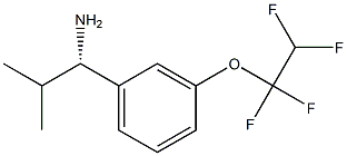 (1S)-2-METHYL-1-[3-(1,1,2,2-TETRAFLUOROETHOXY)PHENYL]PROPYLAMINE Struktur