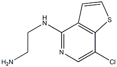 4-(2-AMINOETHYL)AMINO-7-CHLOROTHIENO[3,2-C]PYRIDINE Struktur