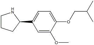 4-((2R)PYRROLIDIN-2-YL)-2-METHOXY-1-(2-METHYLPROPOXY)BENZENE Struktur