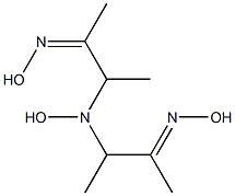 3-[HYDROXY-(2-HYDROXYIMINO-1-METHYL-PROPYL)-AMINO]-BUTAN-2-ONE OXIME Struktur