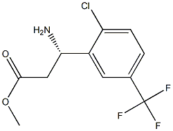 METHYL (3S)-3-AMINO-3-[2-CHLORO-5-(TRIFLUOROMETHYL)PHENYL]PROPANOATE Struktur