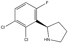 (2R)-2-(2,3-DICHLORO-6-FLUOROPHENYL)PYRROLIDINE Struktur