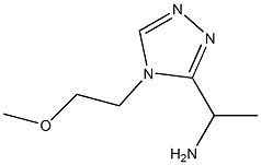 (1-[4-(2-METHOXYETHYL)-4H-1,2,4-TRIAZOL-3-YL]ETHYL)AMINE Struktur