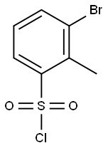 3-BROMO-2-METHYL-BENZENESULFONYL CHLORIDE Struktur