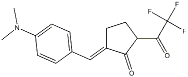 2-(E)-(P-DIMETHYLAMINOBENZYLIDENE)-5-(TRIFLUOROACETYL)CYCLOPENTANONE Struktur