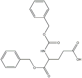 2-BENZYLOXYCARBONYLAMINO-PENTANEDIOIC ACID 1-BENZYL ESTER Struktur