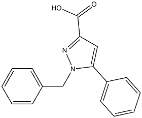 1-BENZYL-5-PHENYL-1H-PYRAZOLE-3-CARBOXYLIC ACID Struktur