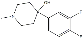 4-(3,4-DIFLUOROPHENYL)-4-HYDROXY-1-METHYLPIPERIDINE Struktur