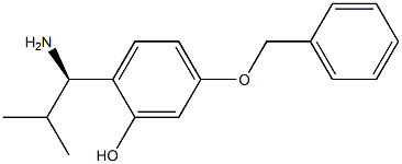 2-((1R)-1-AMINO-2-METHYLPROPYL)-5-(PHENYLMETHOXY)PHENOL Struktur