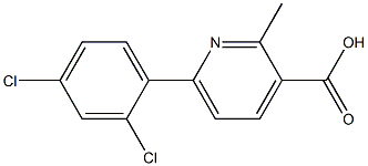 6-(2,4-DICHLOROPHENYL)-2-METHYLPYRIDINE-3-CARBOXYLIC ACID Struktur