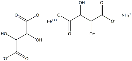 FERRIC AMMONIUM TARTRATE Struktur