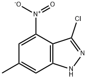 3-CHLORO-6-METHYL-4-NITRO-(1H)INDAZOLE Struktur