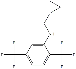 (1R)[2,5-BIS(TRIFLUOROMETHYL)PHENYL]CYCLOPROPYLMETHYLAMINE Struktur