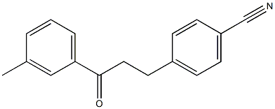 3-(4-CYANOPHENYL)-3'-METHYLPROPIOPHENONE Struktur