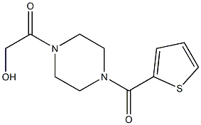 2-OXO-2-[4-(THIEN-2-YLCARBONYL)PIPERAZIN-1-YL]ETHANOL Struktur