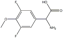 AMINO-(3,5-DIFLUORO-4-METHOXY-PHENYL)-ACETIC ACID Struktur