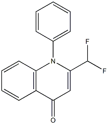 2-DIFLUOROMETHYL-1-PHENYL-4(1H)-QUINOLONE Struktur