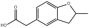 (2-METHYL-2,3-DIHYDRO-BENZOFURAN-5-YL)-ACETIC ACID Struktur