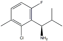 (1R)-1-(2-CHLORO-6-FLUORO-3-METHYLPHENYL)-2-METHYLPROPYLAMINE Struktur