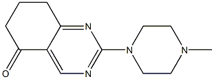 2-(4-METHYLPIPERAZIN-1-YL)-7,8-DIHYDROQUINAZOLIN-5(6H)-ONE Struktur