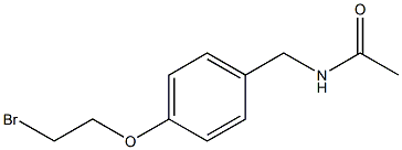 N-[4-(2-BROMO-ETHOXY)-BENZYL]-ACETAMIDE Struktur