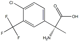 (2R)-2-AMINO-2-[4-CHLORO-3-(TRIFLUOROMETHYL)PHENYL]PROPANOIC ACID Struktur