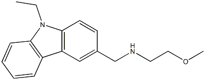 N-((9-ETHYL-9H-CARBAZOL-3-YL)METHYL)-2-METHOXYETHANAMINE Struktur