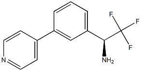 (1S)-2,2,2-TRIFLUORO-1-(3-(4-PYRIDYL)PHENYL)ETHYLAMINE Struktur