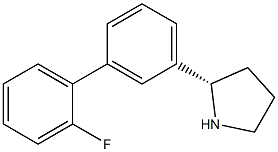 (2S)-2-[3-(2-FLUOROPHENYL)PHENYL]PYRROLIDINE Struktur