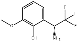 2-((1R)-1-AMINO-2,2,2-TRIFLUOROETHYL)-6-METHOXYPHENOL Struktur