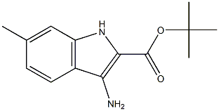 3-AMINO-6-METHYL-1H-INDOLE-2-CARBOXYLIC ACID TERT-BUTYL ESTER Struktur