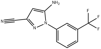 5-AMINO-1-[3-(-TRIFLUOROMETHYL)PHENYL]-1H-PYRAZOLE-3-CARBONITRILE Struktur