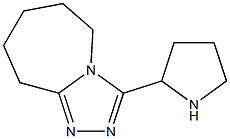 3-PYRROLIDIN-2-YL-6,7,8,9-TETRAHYDRO-5H-[1,2,4]TRIAZOLO[4,3-A]AZEPINE Struktur