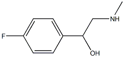 1-(4-FLUORO-PHENYL)-2-METHYLAMINO-ETHANOL Struktur