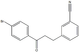 4'-BROMO-3-(3-CYANOPHENYL)PROPIOPHENONE Struktur