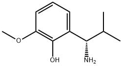 2-((1S)-1-AMINO-2-METHYLPROPYL)-6-METHOXYPHENOL Struktur