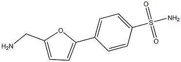 4-[5-(AMINOMETHYL)-2-FURYL]BENZENESULFONAMIDE Struktur